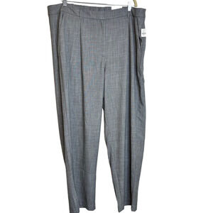 Old Navy Taylor Wide Leg Trousers Womens XXL Full Length Pants Gray NEW